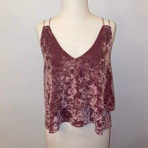 Express velvet tank